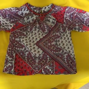 Calvin Klein balloon sleeve blouse. Like new